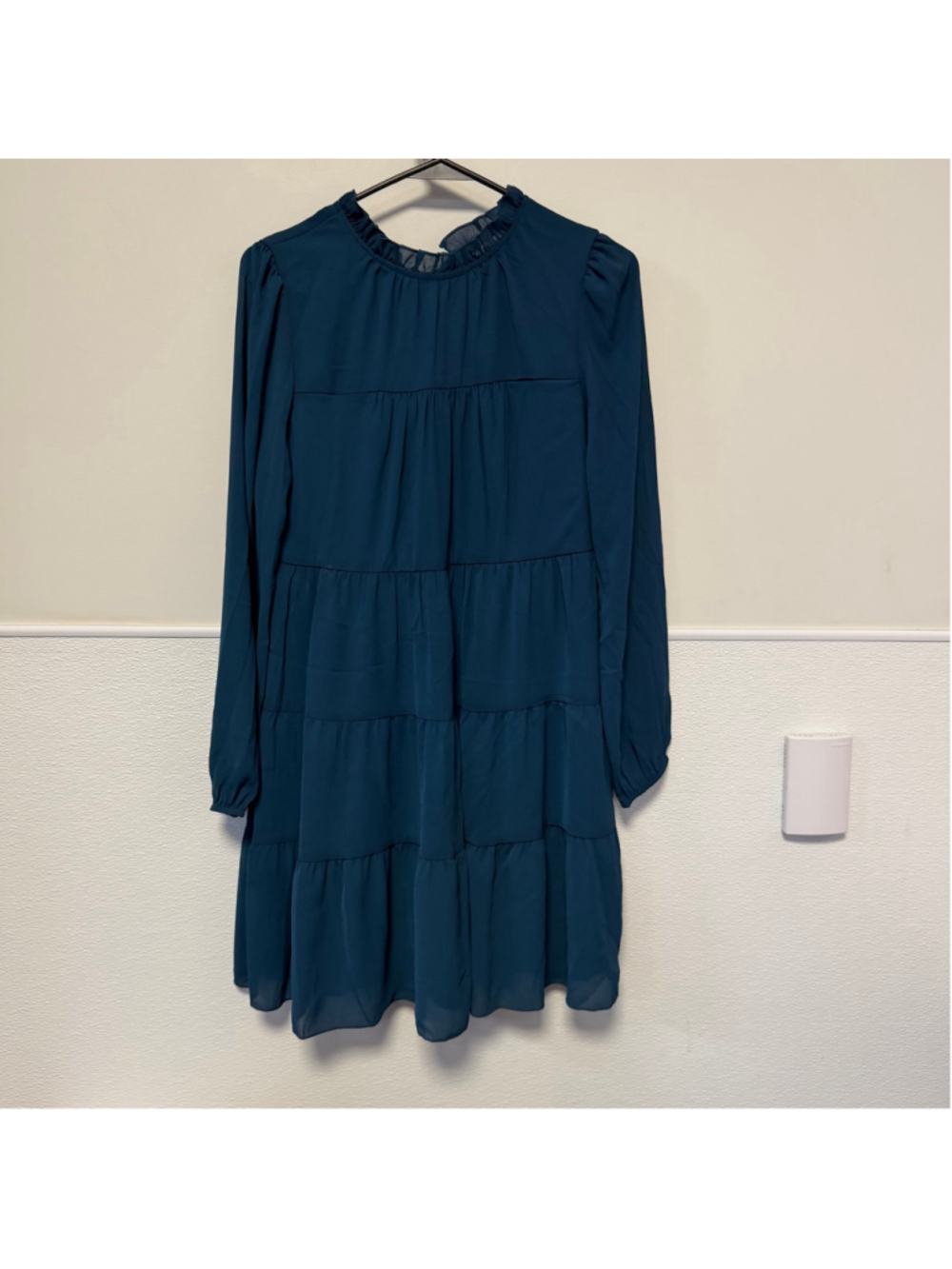 Women's KIRUNDO Long Sleeve Tiered Dress Size S Blue New NWT